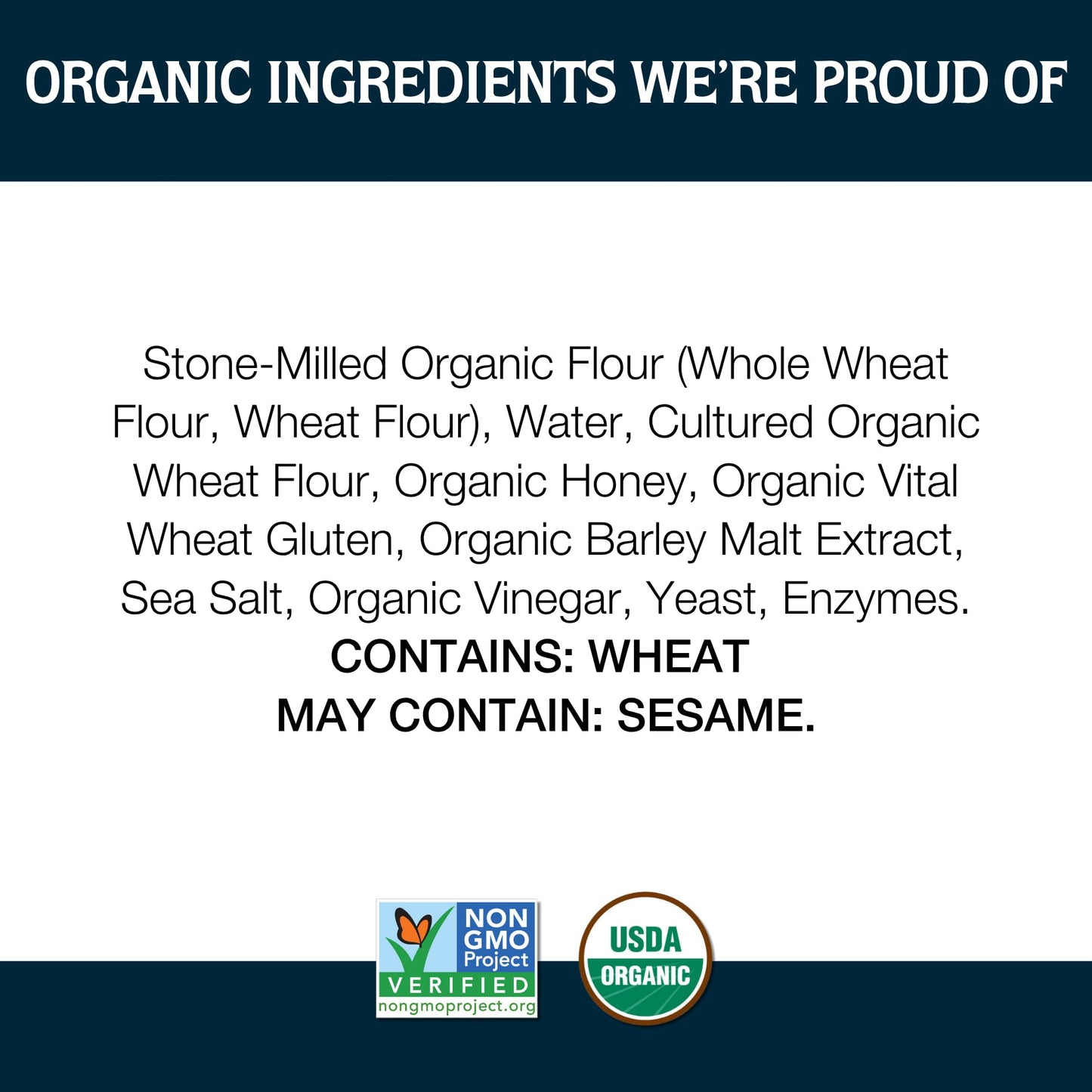 One Mighty Mill Whole Wheat Plain Bagels, 100% Organic, Fresh-Milled, Stone-Ground Flour - No Preservatives or Artificial Ingred