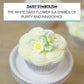Global Sugar Art 36 Count Edible Daisy Sugar Cake Flowers, White Unwired, Small 1 Inch By Chef Alan Tetreault