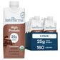 KATE FARMS Organic High Protein Chocolate Nutrition Shake  25g Protein  6g Fiber  27 Vitamins and Minerals  0g Sugar  Protein Drink  11 oz (6 Pack)