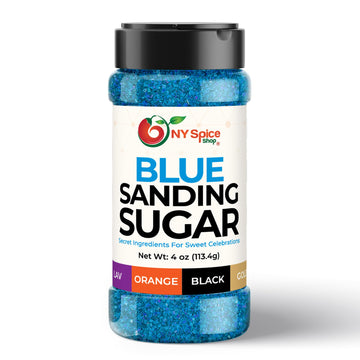 NY Spice Shop Light Sanding Sugar for Memorial Day - 4 Ounce Sweet Colorful Edible Sprinkles For Candy Dish - Chocolate Sprinkle
