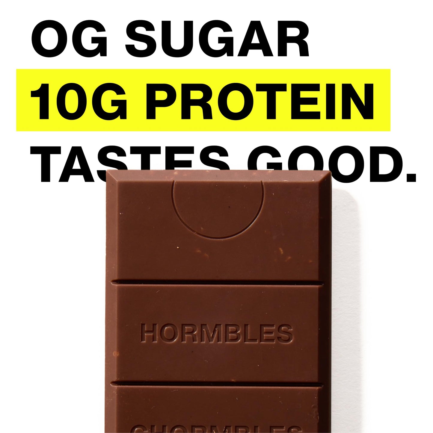 Hormbles Chormbles Protein Candy Bars, Classic Milk, 10g Protein, 0g Sugar, 150 Calories, Milk Chocolate Candy With Crunchy Piec