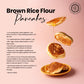 Pride Of India- Brown Rice Flour 1 Lbs (454 Gm) Slightly Nutty Earthy Taste Milled In Small Batches | Ideal For Cakes Soups Noodles Dumplings Pastries Fritters | Vegan, Gluten-Free