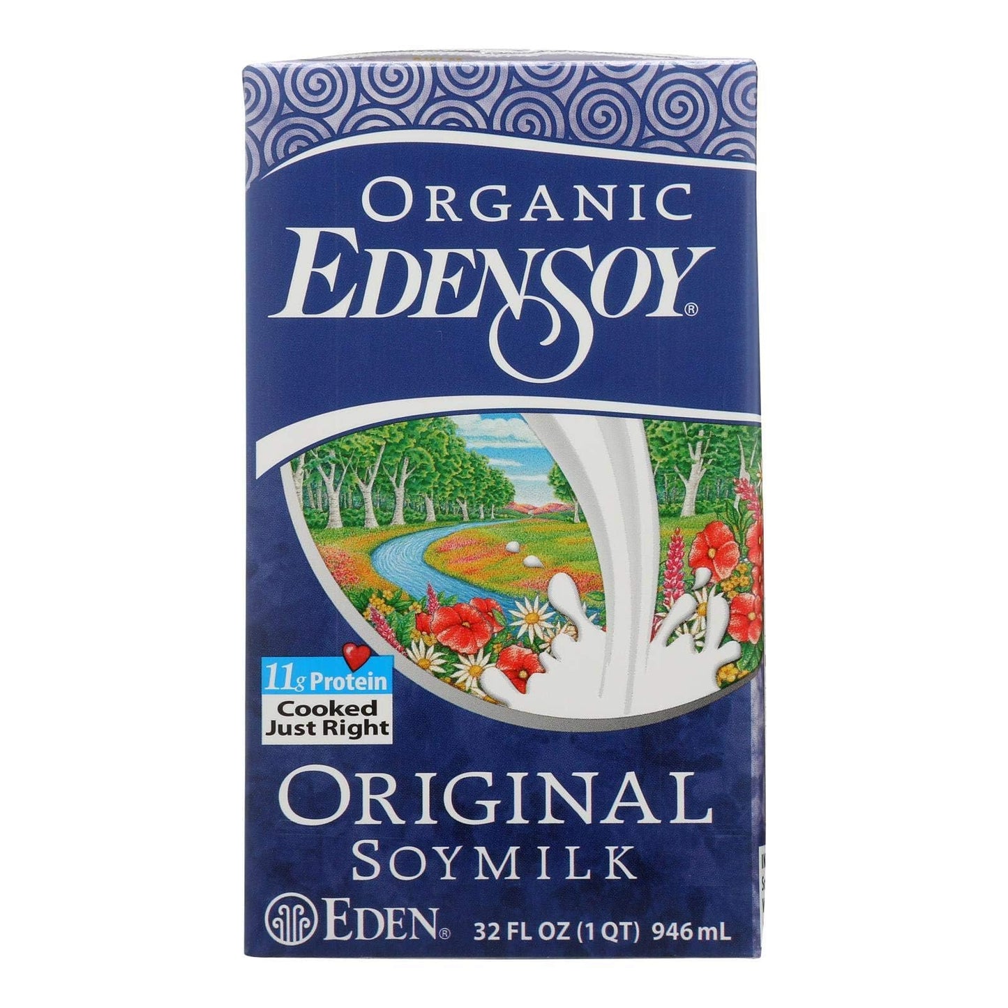 Eden Edensoy Extra, 32 Fl Oz (Pack of 12), Original Plant-Based Beverage, Non-Dairy Soy Milk