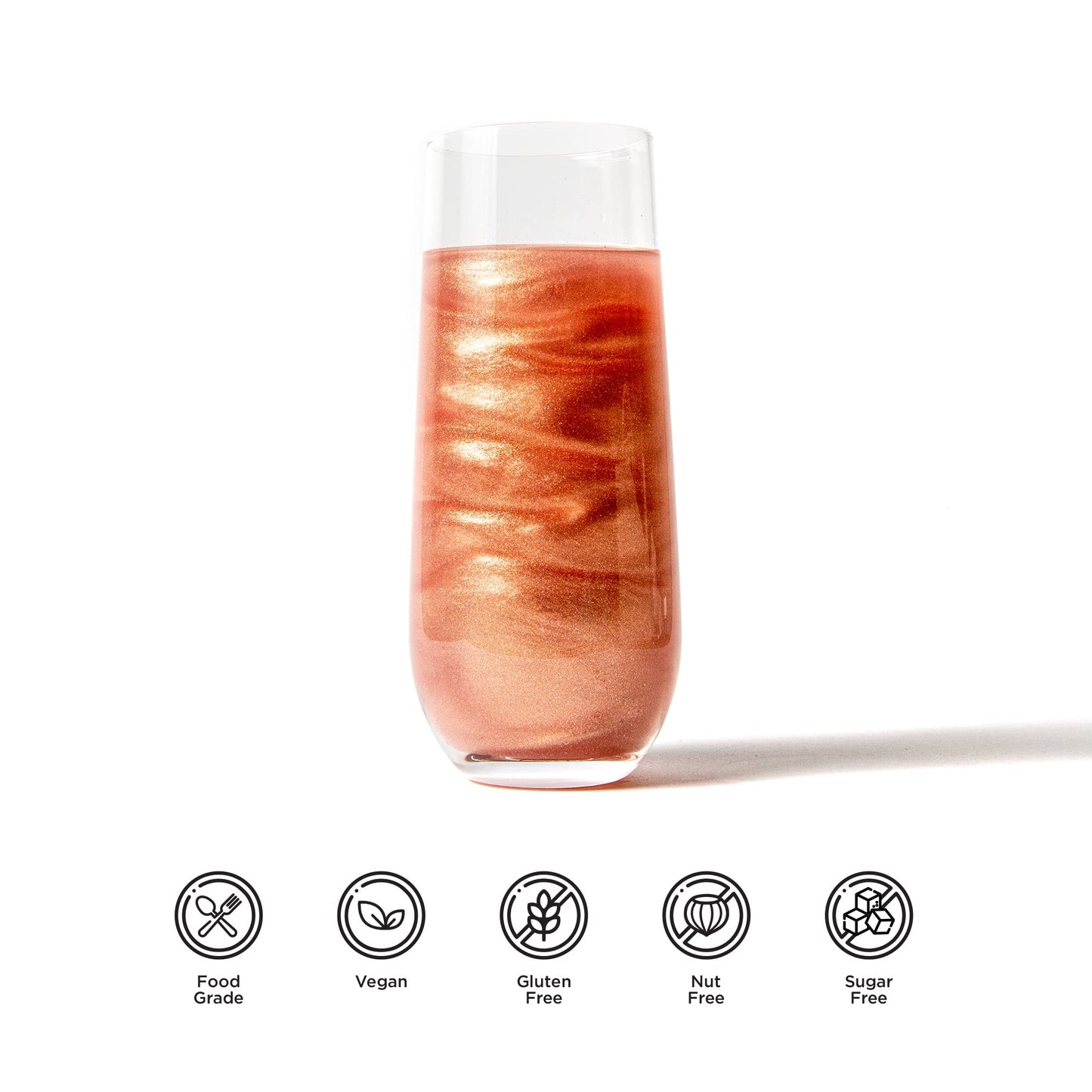 Blacksherbet Edible Glitter Spray, (10G) | Perfect For Cakes, Cookies, Cocktails, Drinks, Chocolate, Strawberries. Food Grade Gl