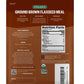 FGO Organic Ground Brown Flaxseed Meal, Cold Milled, 2 Pound Resealable Pouch, Grown in USA & Canada