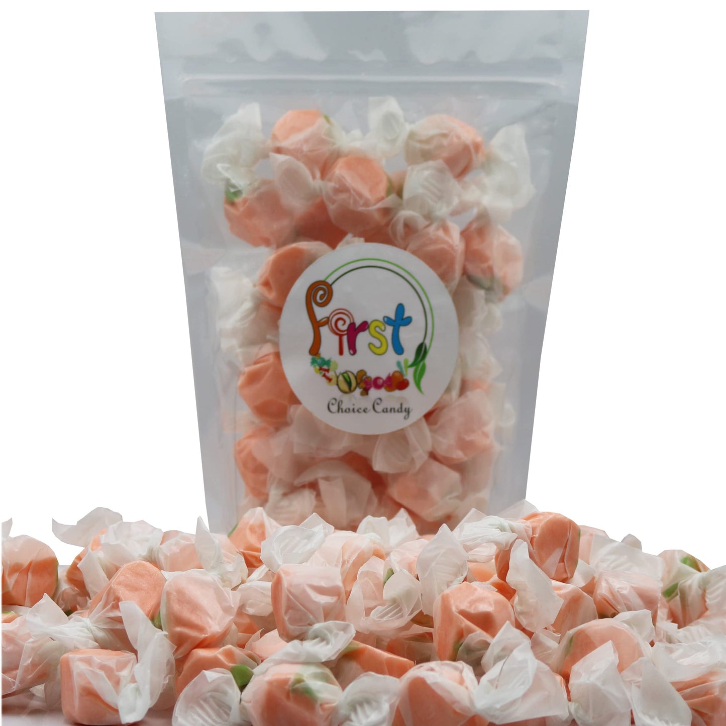 Variety Gourmet Saltwater Taffy (Peach, 1 Pound)