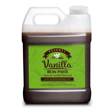 Vanilla Bean Kings Vanilla Bean Paste - Gourmet Madagascar Bourbon Blend - 32 Fl Oz - Brown