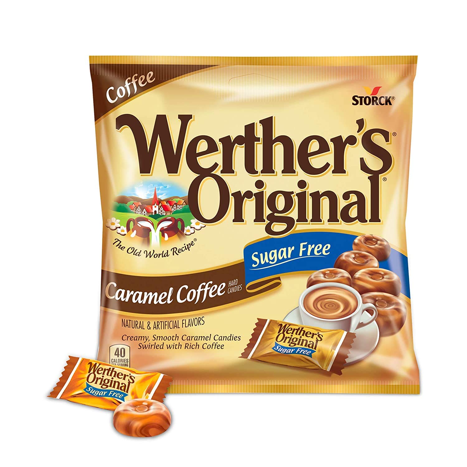 Werther'S Original Sugar Free Caramel Coffee,Hard Candies 2.75 Oz, 3 Pack