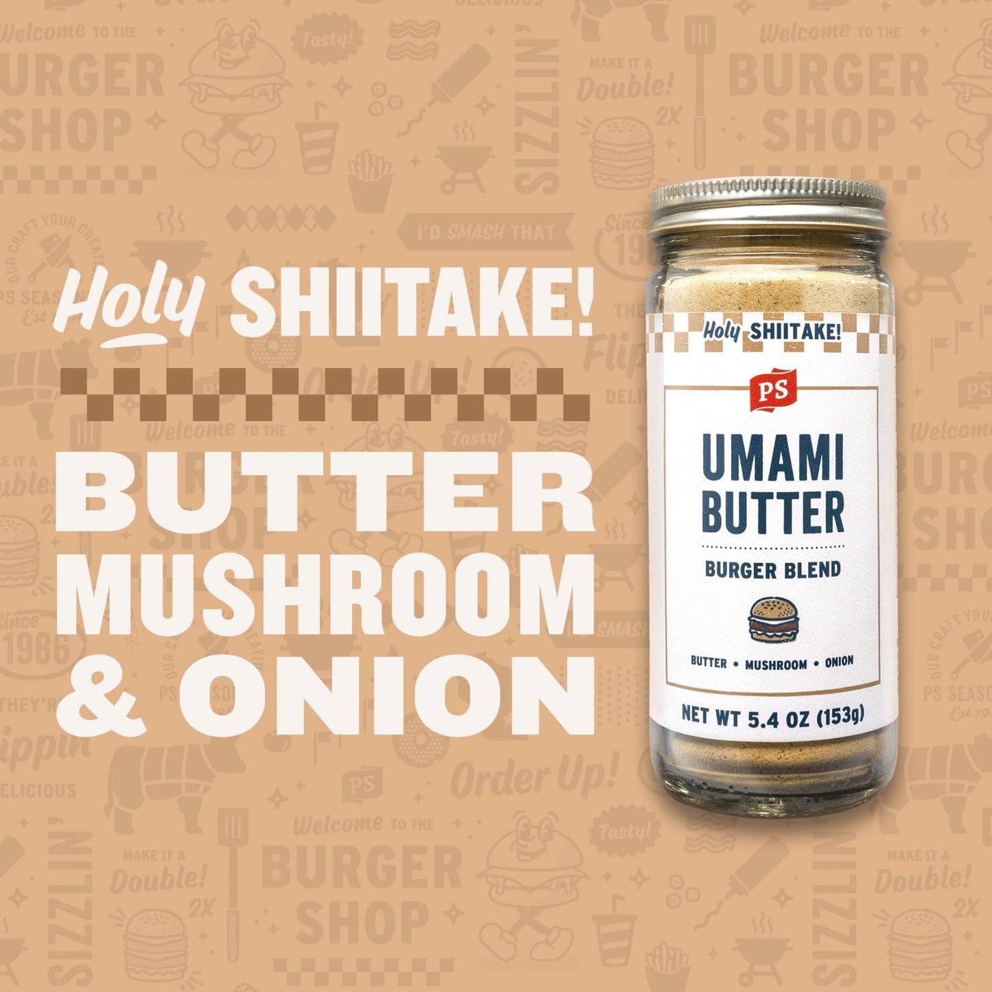 Ps Seasoning The Burger Lovers Bundle 4-Pack - Backyard, Bacon Bleu, The Works, Umami Butter - Smash Burger And Steak Seasoning