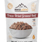 Mountain Essentials Freeze-Dried Ground Beef – Pre-Cooked And Ready-To-Eat Hamburger Meat | Everyday Meal Prep, Emergency Food Supply, Camping And Survival Food | 10 Servings Per Pouch | Made In Usa | 7-Year Shelf Life | Pack Of 1