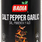 Badia Salt Pepper Garlic Seasoning  6.5 oz - All Purpose Spice Blend for Rubs  Beef  Chicken  Steak  Vegetables - Gluten Free  No MSG