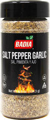 Badia Salt Pepper Garlic Seasoning  6.5 oz - All Purpose Spice Blend for Rubs  Beef  Chicken  Steak  Vegetables - Gluten Free  No MSG
