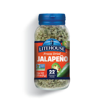 Litehouse Freeze Dried Jalapeno Peppers - Freeze Dried Pepper, Substitute for Fresh Jalapeno, Dried Pepper Flakes, Non-GMO, Glut
