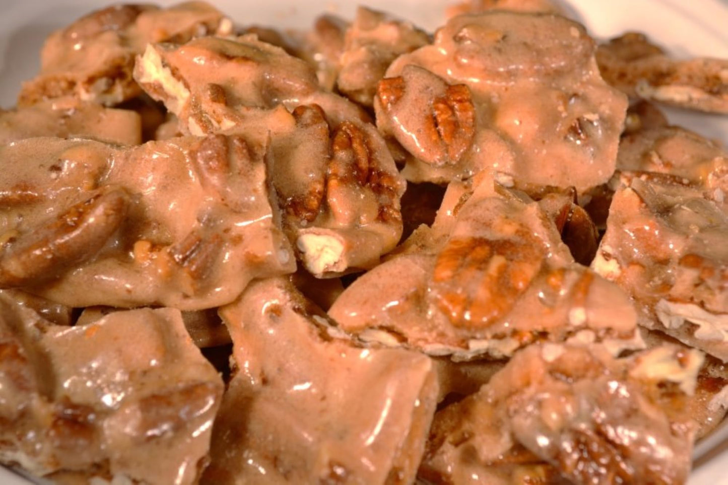 Grannys Confections Handmade Pecan Brittle. Grade ''A'' Pecans. Just Like Granny Used To Make. - One Pound (16Oz) Bag