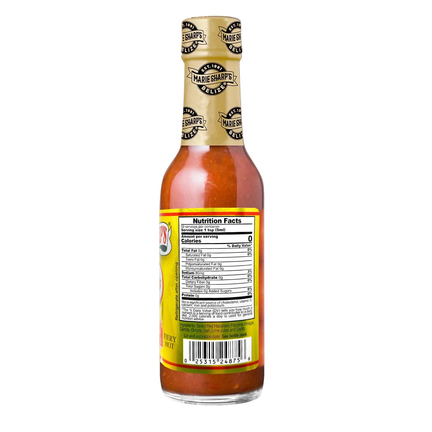 Marie Sharp'S Fiery Hot Sauce, 10 Ounce (Pack Of 2)