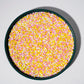 NIPEOR Nonpareils Sprinkles Edible Pearl Sprinkles 130g/4.6oz Yellow Pink for Cake Decorating, Baking, Ice Cream, Cupcakes