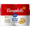 Campbells Condensed 25% Less Sodium Chicken Noodle Soup, 10.75 oz Can (4 Pack)