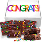Congrats Brownies Gift Basket Chocolate Brownies Congratulations Large Food Gift Individually Wrapped For Men Women Package | Nut Free | Kosher