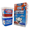 BOBAVIDA Popping Boba Pearls Variety Pack - Blue Raspberry & Red Cherry, 2 Tubs, ICEE-Inspired Flavor, Includes Straws
