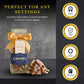 The Wine Savant Scotch spirit-inspired flavor Caramels & Glass Decanter Gift Set - 750 mL, Premium Salted Caramel, Model TWS-DAD-DEC-CARA-SET