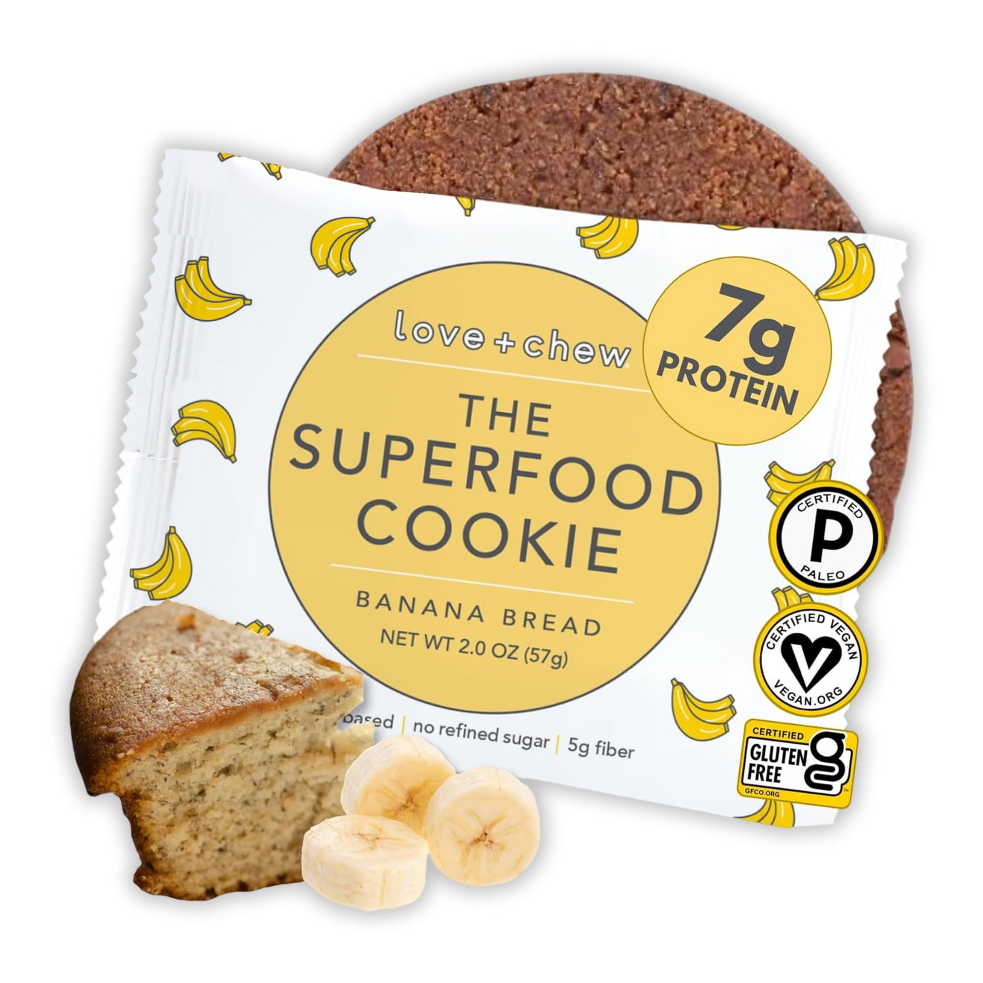 Love and Chew Banana Bread Superfood Cookie, 2 OZ