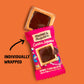 Michel et Augustin Chocolate Cookie Squares  Halloween Chocolate Gift Box  Dark Chocolate & Sea Salt French Shortbread Cookies  Halloween Candy Bulk  Individually Wrapped  30-Pack