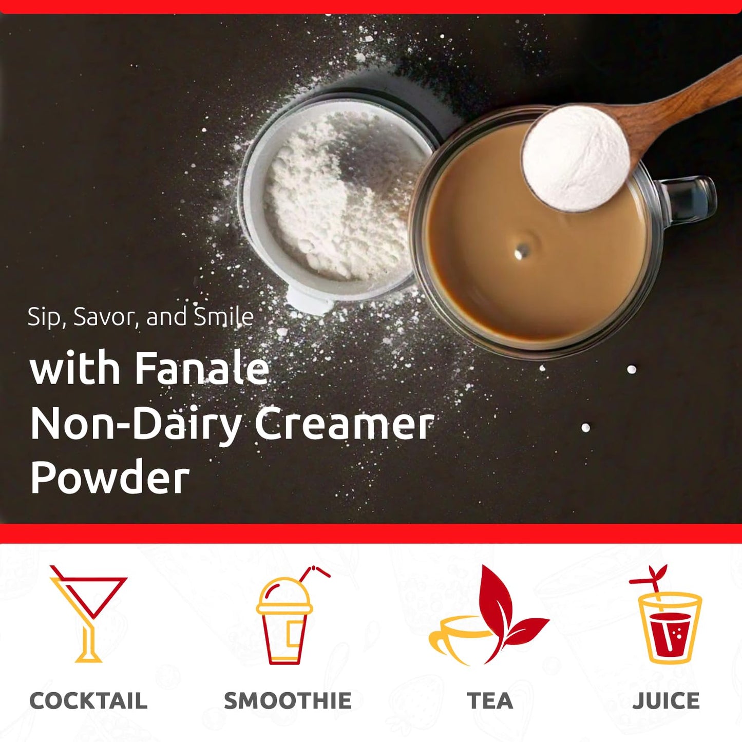 Fanale Premium Non-Dairy Creamer Bubble Tea Flavoring Powder | Perfect For Baking, Smoothies, Desserts And Drinks | Instant Flav