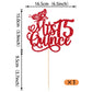 Rssta i Cake Topper Glitter 15th Birthday Decorations Red