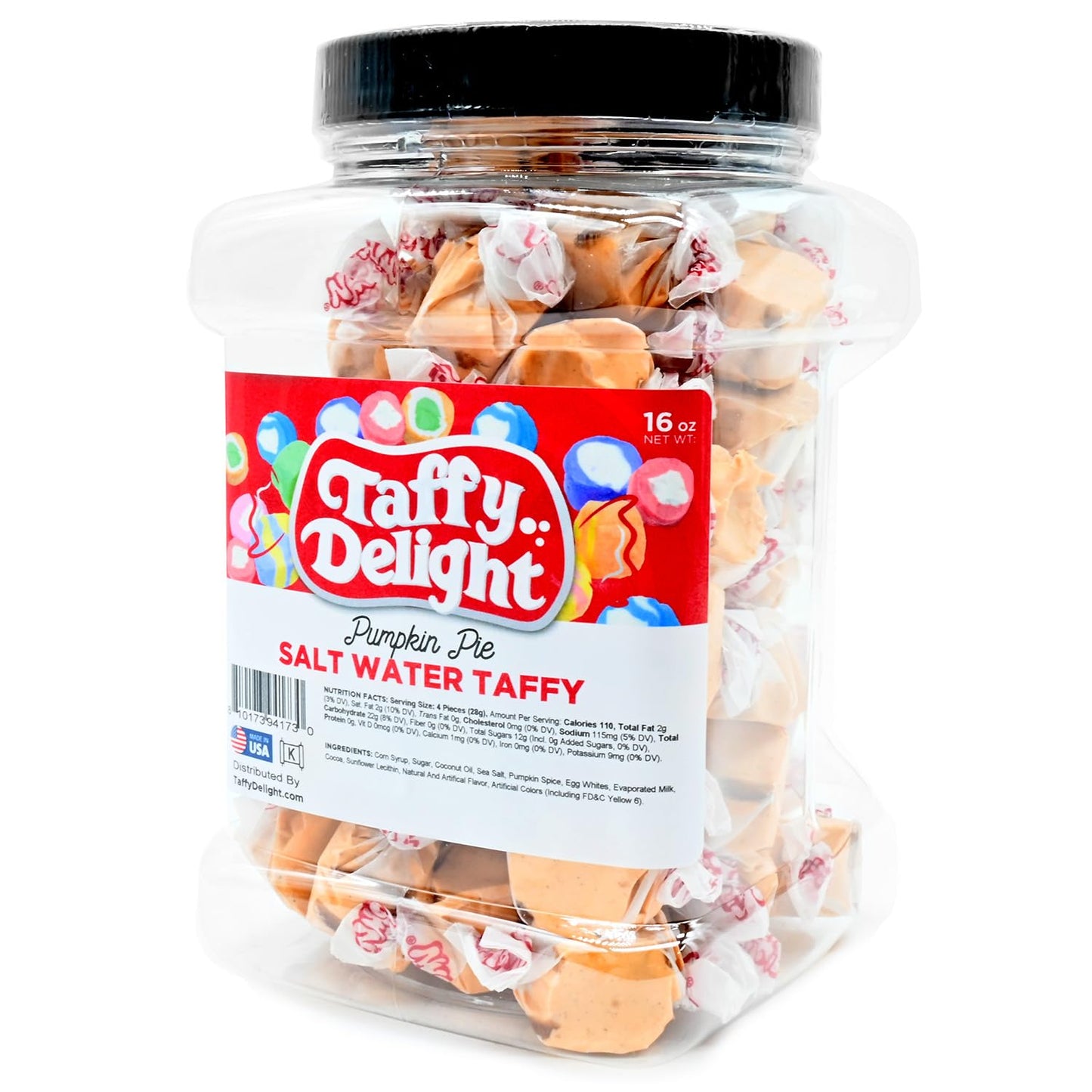 Taffy Delight Salt Water Taffy (16Oz, Pumpkin Pie)