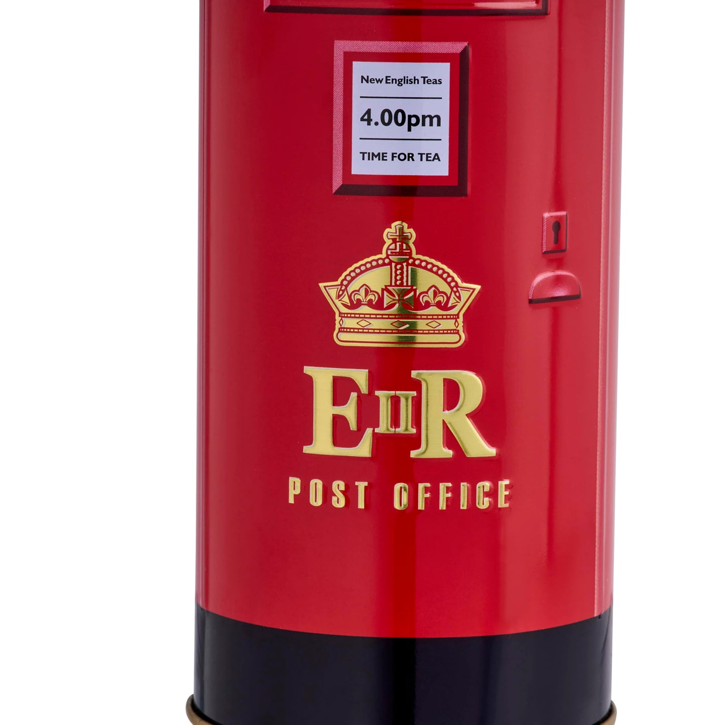English Tea, London Red Post Box - Traditional English Tea In Red Post Box Tin Bank