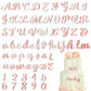 Jspupifip 64Pcs Rose Gold Acrylic Cake Topper, Glitter Numbers & Alphabet Decor, Personalized Cake Picks For Anniversary, Baby S