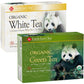 Uncle Lees Organic Green Tea & White Tea Bundle, Antioxidant-Rich, 100 Count Each, Pack of 2