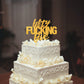 Fifty Five Gold Glitter Cake Toppers 55 Years Old 55Th Birthday Anniversary Party Decorations Supplies