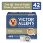 Victor Allens Coffee French Vanilla Cappuccino Mix, 42 Count K-Cup Pods for Keurig, Brown