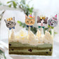 TSJ Cat Cupcake Toppers - 24PCS Paper Decorations, Kitten Theme, Party Supplies, D-C-T-N-02, Cat Cupcake Topper New