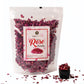 Cure Wid Pure Organic Dried Rose Petals, Food-Grade Edible, 4 oz, Non-GMO, Gluten-Free, Muted Red & Brown, Resealable Bag