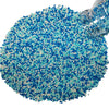 Homankit White and Blue Nonpareils Sprinkles Edible Cookie Decorations Mini Pearls for Decorating Cake, Baking, Cupcake Toppers,