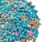 Homankit Mermaid Sprinkle Sweets Sprinkles for Baking Dessert Cupcake Cake Topper Starfish Shell Pearl Mermaid Candy Mix 3.53 Ou