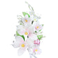 O'Creme Gumpaste Flower Spray, Tropical Orchid - Edible Flowers For Cake Decorating - Sugar Paste Flower Decorations For Cakes,