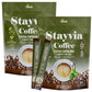 STAYVIA COFFEE Stevia Instant Coffee Packets - Sugar-Free & Low Calorie - 60 Sticks (0.33oz) - Ideal for Home, Office & Travel