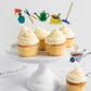 Mefeng 18Pcs Garden Theme Cupcake Topper, Gardening Tool Summer Party Dessert Cupcake Decorations - Spring Theme Party Decor -Fo
