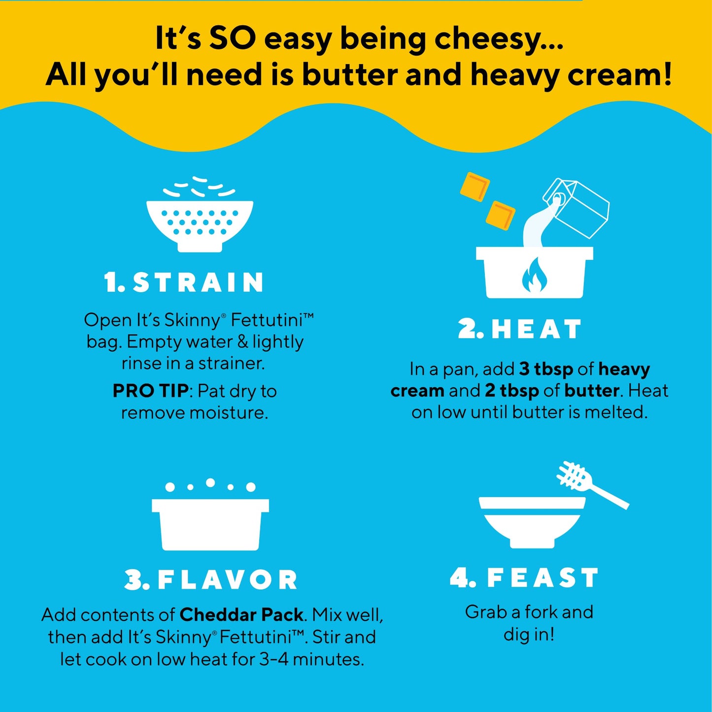 Its Skinny Mac And Cheese - Low Carb Pasta, Gluten Free, Non-Gmo, Keto-Friendly, Only 5 Net Carbs & 2G Of Fiber Per Serving, Wit
