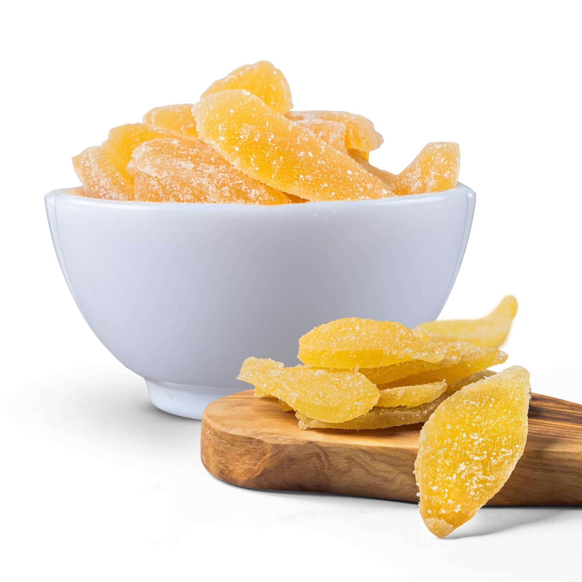 The Snackery Crystallized Ginger Slices - Candied Ginger for Snacking & Baking, Kosher, 2 lbs Resealable Bag