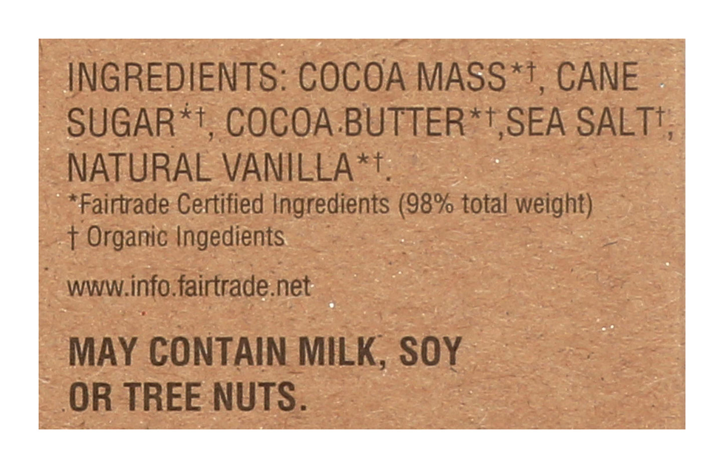 Jelina Chocolatier Organic Sea Salt Chocolate Bar 72% 3.52 Oz