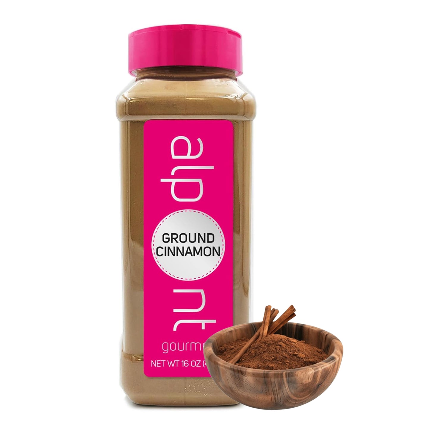 Alpont Gourmet Ground Cinnamon 16 Oz (453G), All Natural, Non-Gmo, Packed To Keep It Fresh, Premium Quality