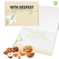 Nut Cravings Gourmet Collection - Sympathy Tower Gift Basket, Nuts & Dried Fruits With Sympathy Ribbon + Greeting Card (12 Assor