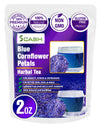 Scash Blue Cornflower Petals - Blue Flowers Dried And Grown Culinary-Grade - Herbal Flower Buds For For Tea Blends & Decoration 
