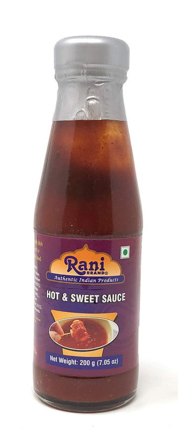 Rani Hot & Sweet Sauce 7oz (200g) Glass Jar, Vegan, Perfect for dipping, Savory Dishes & french fries! ~ Gluten Free | NON-GMO |