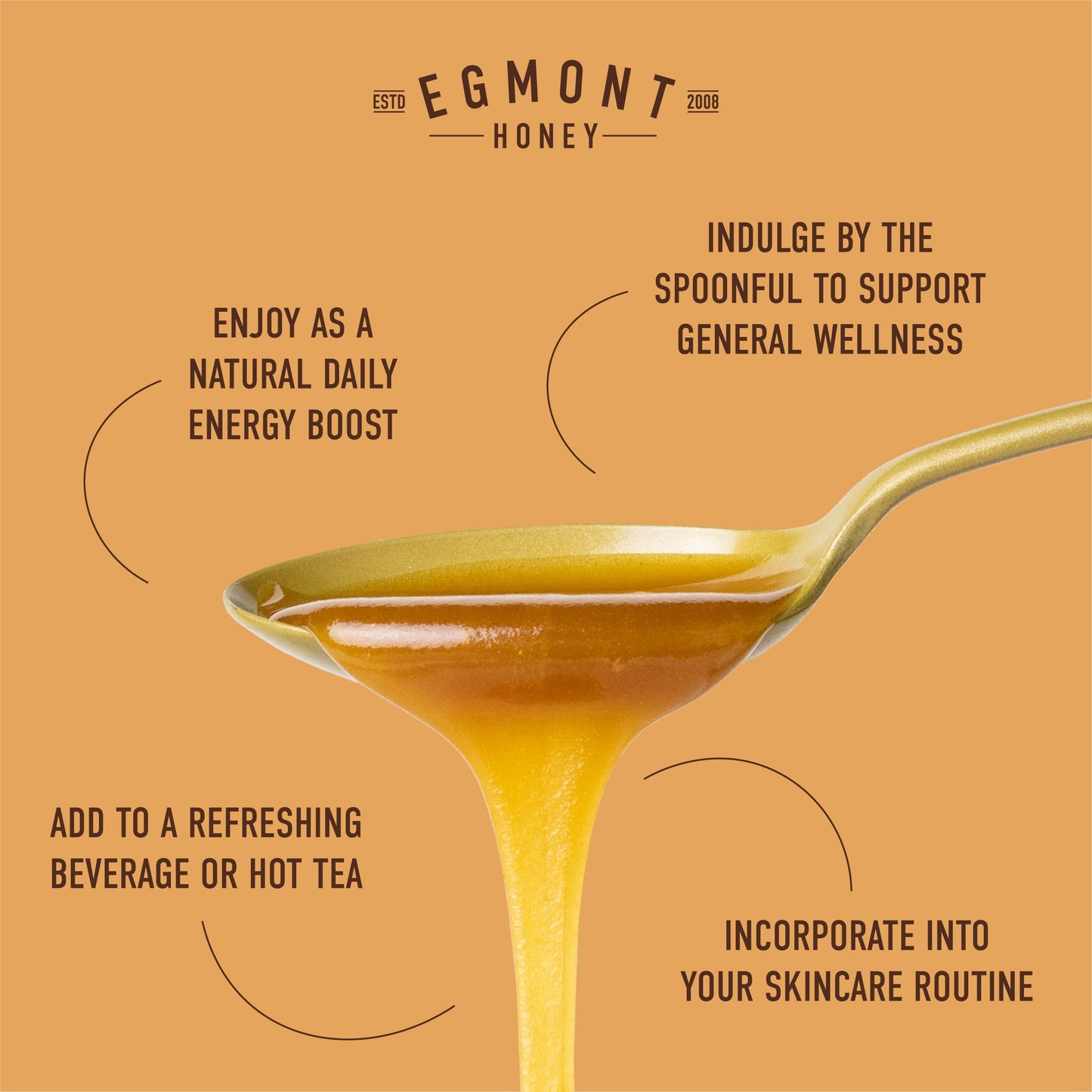 Egmont Honey Raw Manuka Honey MGO 50+ 17.6oz (500g) NON-GMO, Kosher, Recycled plastic jar, Traceable 100% Pure Authentic New Zea