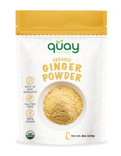 Ground Ginger Powder (8 oz) for Cooking, Baking, Tea, Energy Drinks & Beverages - Highly Aromatic - Fine Loose Powder - Powdered